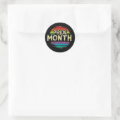 PRIDE MAAND 2024, lgbtq, logo Ronde Sticker (Tas)