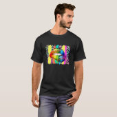 Pride Maand Baseball Rainbow Lips T-shirt (Voorkant volledig)