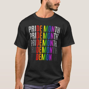 Pride Maand Demon LGBT Gay Pride Maand Transgender T-shirt