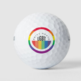 Pride maand LGBT met regenboog gelukkige trots Golfballen