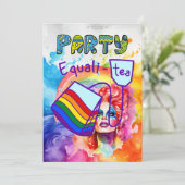 Pride maand LGBT met regenboog Kaart (Staand voorkant)