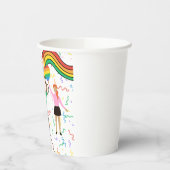 Pride maand LGBT met regenboog thema Papieren Bekers (Links)