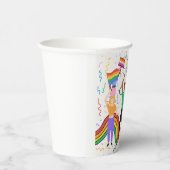 Pride maand LGBT met regenboog thema Papieren Bekers (Rechts)
