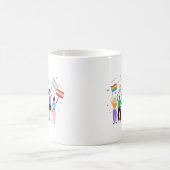 Pride Maand Mensen met borden vieren Koffiemok (Center)