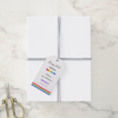 Pride Maand Moderne Regenboog Wees jezelf schattig Cadeaulabel (Met Touw)