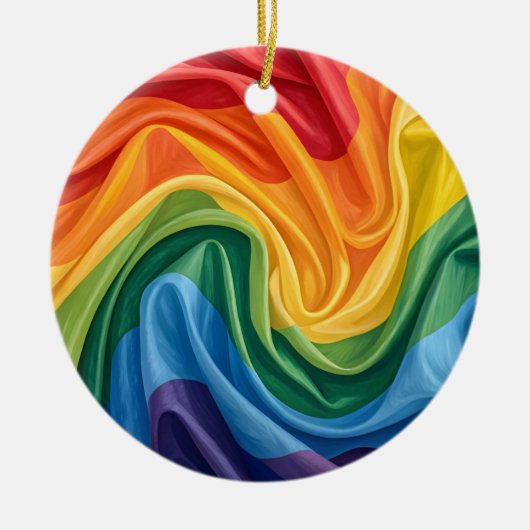 Pride maand patroon keramisch ornament (Voorkant)