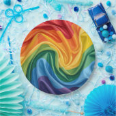 Pride maand patroon papieren bordje (Feest)