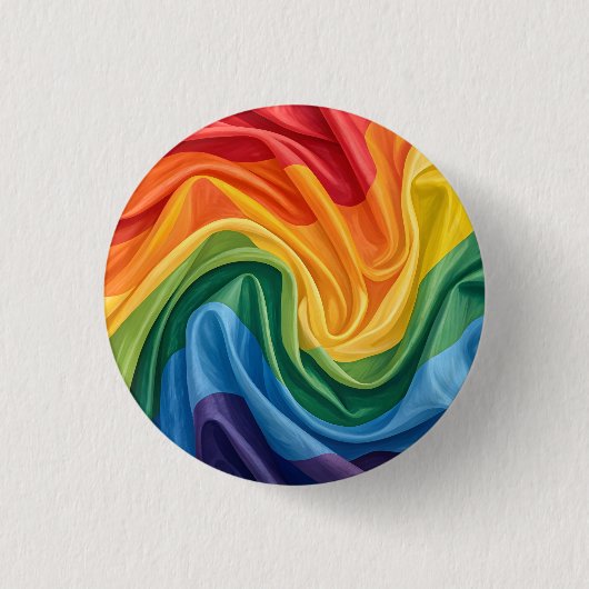Pride maand patroon ronde button 3,2 cm (Voorkant)
