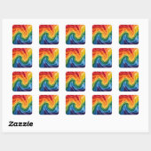 Pride maand patroon vierkante sticker (Vel)