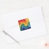 Pride maand patroon vierkante sticker (Envelop)