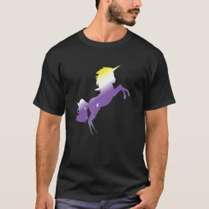 Pride Maand Queer Nonbinaire Vlag Unicorn LGBT Non T-shirt
