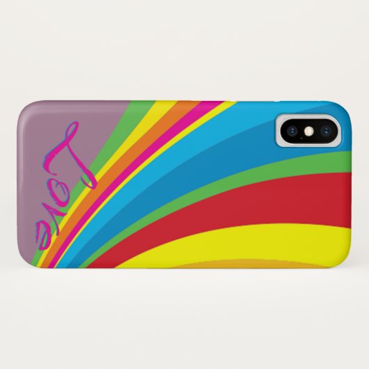 Pride Maand - Rainbow Love Case-Mate iPhone Case (Achterkant (horizontaal))