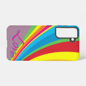 Pride Maand - Rainbow Love Samsung Galaxy Hoesje (Achterkant horizontaal)