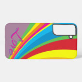 Pride Maand - Rainbow Love Samsung Galaxy Hoesje (Achterkant horizontaal)
