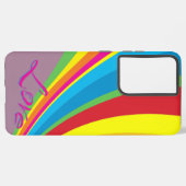 Pride Maand - Rainbow Love Samsung Galaxy Hoesje (Achterkant horizontaal)