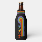 Pride Maand Regenboog LGBTQ Liefde Flesjeskoeler (Fles Voorkant)