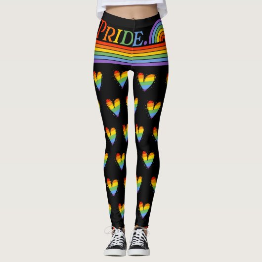 Pride Maand Regenboog LGBTQ Liefde Leggings (Voorkant)