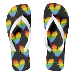 Pride Maand Regenboog LGBTQ Liefde Teenslippers