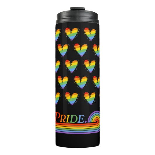 Pride Maand Regenboog LGBTQ Liefde Thermosbeker (Voorkant)