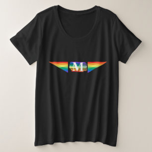 Pride maand regenboogvlag Kleurrijke strepen LGBT Grote Maat T-shirt