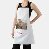 Pride maand toevoegen gay paar foto naam liefde LQ Schort (Insitu)