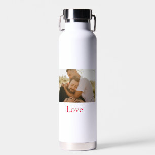 Pride maand toevoegen gay paar foto naam liefde LQ Waterfles