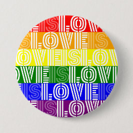 Pride Maand Vieren Liefde is Liefde is Liefde Ronde Button 7,6 Cm