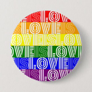 Pride Maand Vieren Liefde is Liefde is Liefde Ronde Button 7,6 Cm