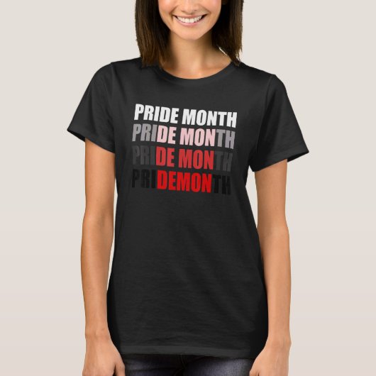 Pride Maand Wijzigingen Aan Demon LGBT Parade Gay  T-shirt (Voorkant)
