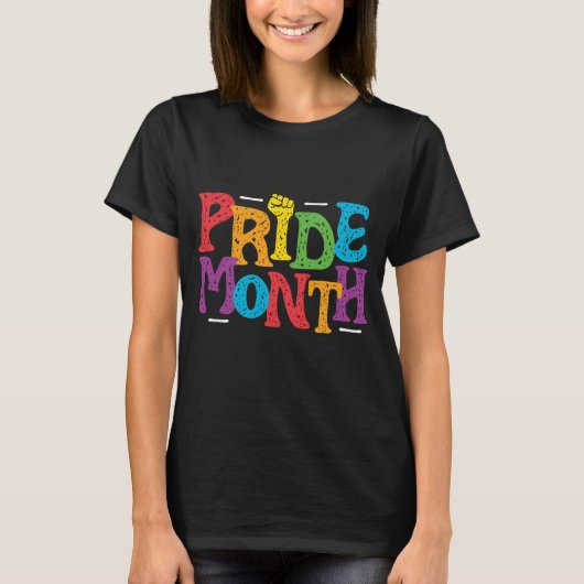 Pride Maand zwart vrouwen T-shirt (Voorkant)