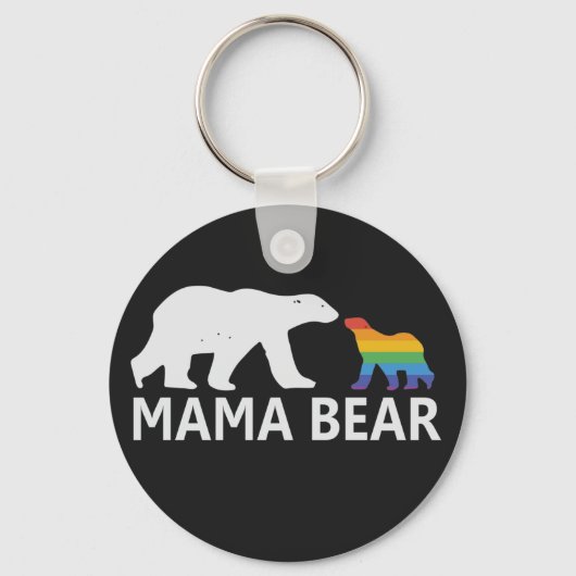Pride Mama Beer Proud Mam Lgbt Mama Beer Sleutelhanger (Voorkant)