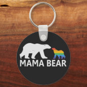Pride Mama Beer Proud Mam Lgbt Mama Beer Sleutelhanger (Voorkant)