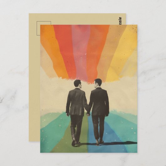 Pride Mannen Briefkaart (Voorkant / Achterkant)
