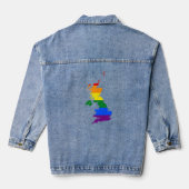 Pride map Verenigd Koninkrijk Denim Jacket (Achterkant)