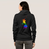 Pride map Verenigd Koninkrijk Hoodie (Achterkant volledig)