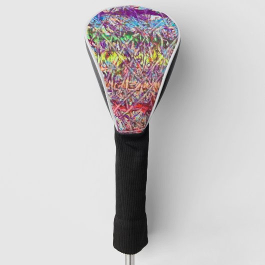 Pride Marmer Kunstwerk Knop Golfheadcover (Voorkant)
