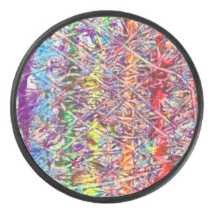Pride Marmer Kunstwerk Knop Hockey Puck