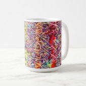 Pride Marmer Kunstwerk Knop Koffiemok (Voorkant rechts)