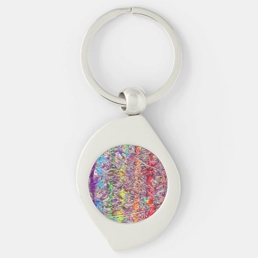 Pride Marmer Kunstwerk Knop Sleutelhanger (Voorkant)