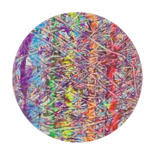 Pride Marmer Kunstwerk Knop Snijplank (Voorkant)