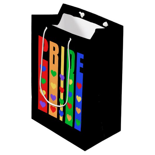 Pride Medium Cadeauzakje (Voorkant Gekanteld)