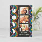 Pride Merry Kerstmis Mrs. & Mrs. 3 Foto Collage (Staand voorkant)