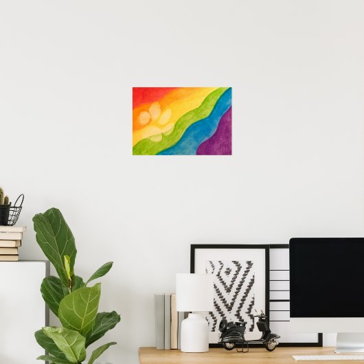 Pride met elke poot poster (Thuiskantoor)