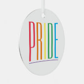 PRIDE Metal Circle Ornament (Voorkant Rechts)