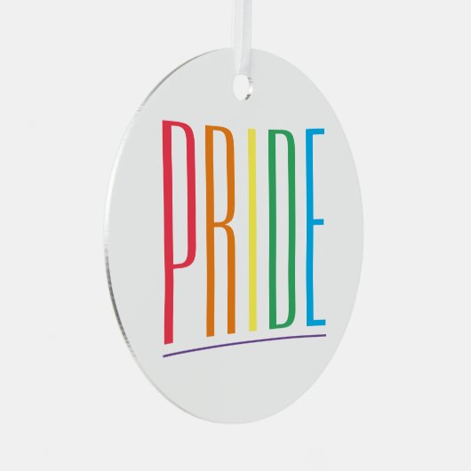 PRIDE Metal Circle Ornament (Voorkant Rechts)