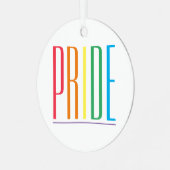 PRIDE Metal Circle Ornament (Voorkant links)