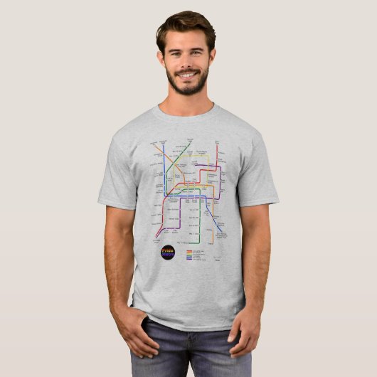 Pride Metro mannen T-Shirt (Voorkant volledig)