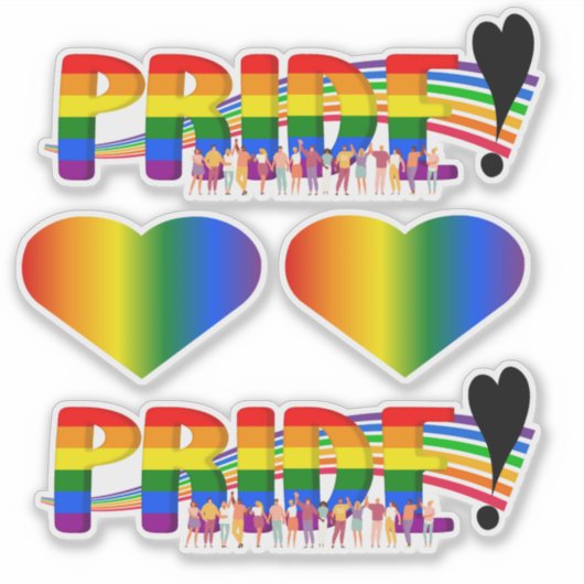 Pride mini collectie (4) sticker (Voorkant)