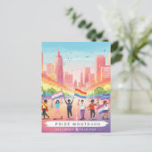 Pride Month 2025 – Vier het met liefde Briefkaart (Staand voorkant)