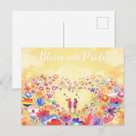 Pride Month - Bloei met trots Briefkaart (Voorkant / Achterkant)